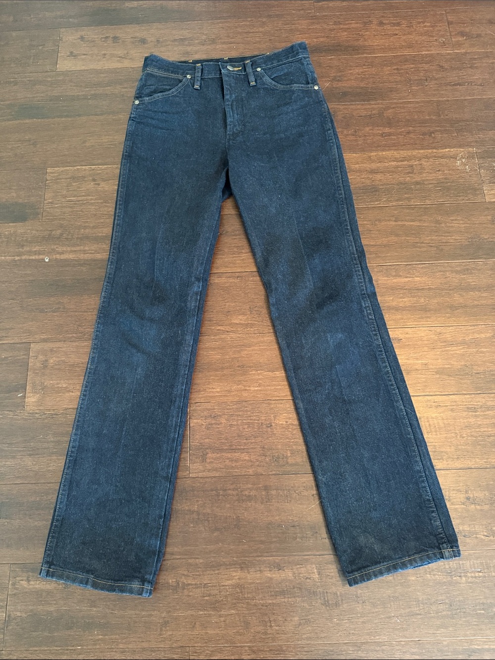Wrangler Men’s Dark Blue Bootcut Jeans
